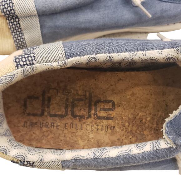 Hey Dude Mens Wally Linen Natural Collection Slip on Shoes Athletic Size 11 - Picture 6 of 10